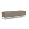 Lesro Siena Lounge Reception 3 Seat Bench, Brushed Steel, MD Farro Upholstery SN3001 - alternate 3